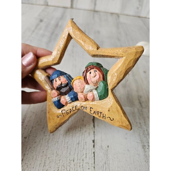 Eddie walker Nativity star Joseph Mary ornament Xmas peace on Earth tree as is - Picture 4 of 7